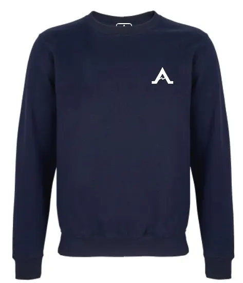 Crewneck navy blue Adventure the Alps avant.webp
