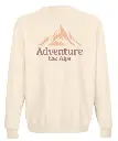 Crewneck creamy pink Adventure the Alps dios.webp