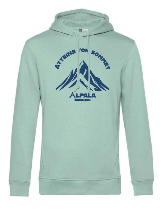 Sweat Alpala "Atteins ton sommet" Vert Sauge - Femme (XS)