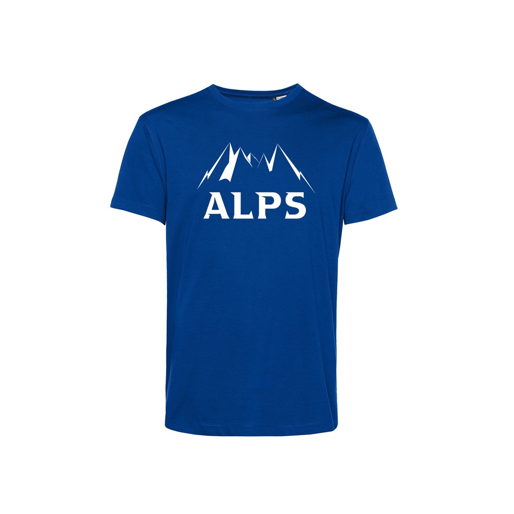 T-shirt Alps Montagnes Bleu Royal - Homme (XS)