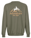 Crewneck Adventure the Alps Army