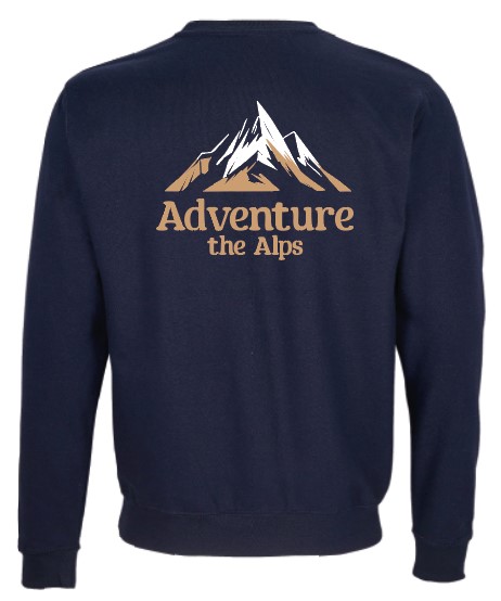 Crewneck Adventure the Alps Bleu Marine (XS)