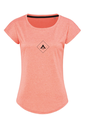 T-Shirt "Alpala Performance" Corail- Femme logo central
