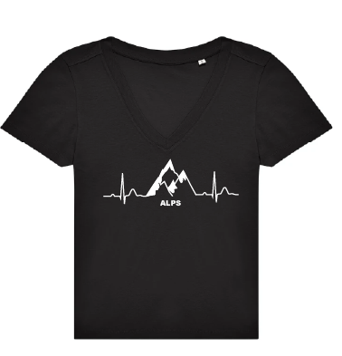 T-Shirt Lifeline Col V - Femme (XS)