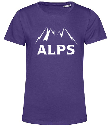 T-Shirt Alps Montagnes Violet - Femme (XS)
